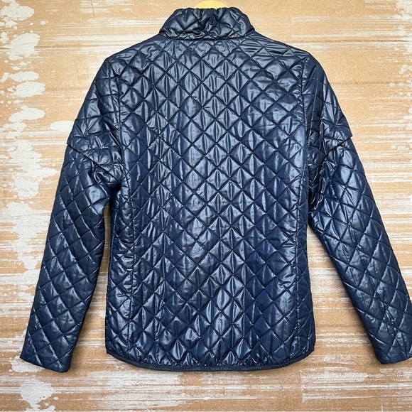 Golfino Quilted Puffer Jacket Full Zip Navy Golf Course Outdoor Pockets Womens 6 - Picture 6 of 7
